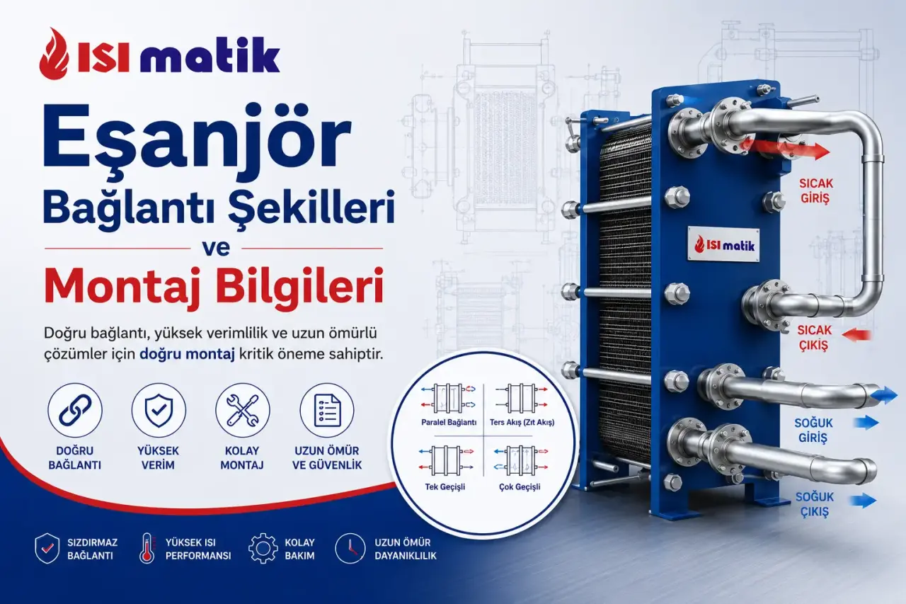 Eşanjör Bağlantı Şekilleri ve Montaj Bilgileri