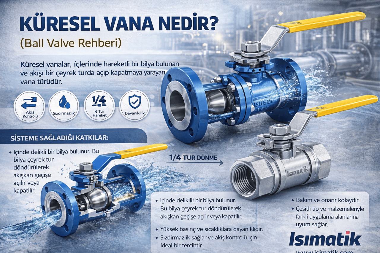 Küresel Vana Nedir? (Ball Valve Rehberi)