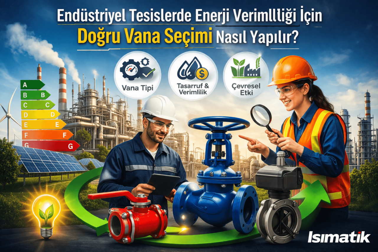 Endüstriyel Tesislerde Enerji Verimliliği İçin Doğru Vana Seçimi Nasıl Yapılır?