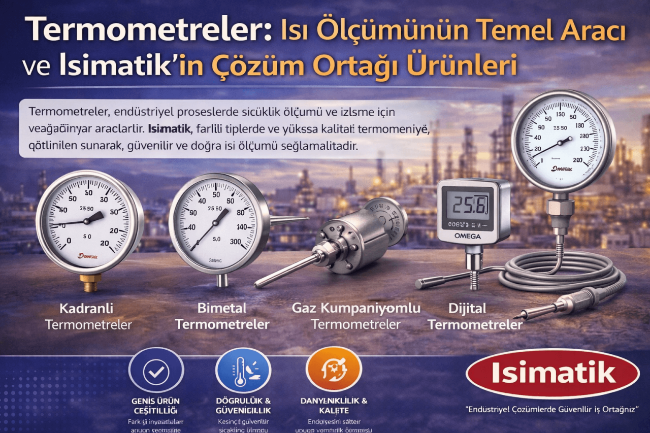 Termometreler: Isı Ölçümünün Temel Aracı ve İsimatik’in Çözüm Ortağı Ürünleri