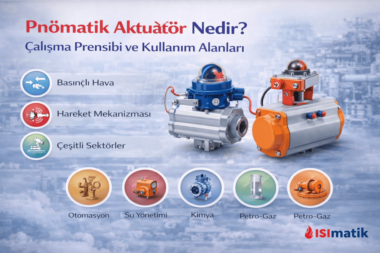 Pnömatik Aktüatör Nedir? Çalışma Prensibi ve Kullanım Alanları