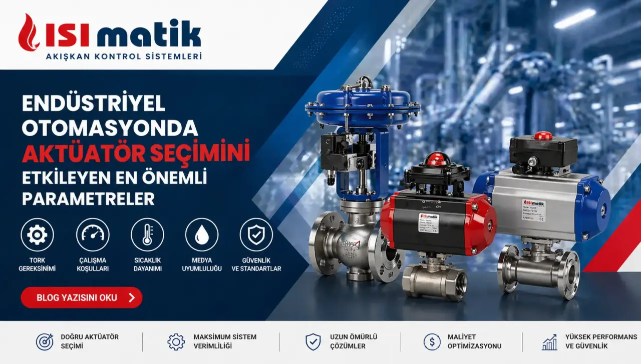 Endüstriyel Otomasyonda Aktüatör Seçimini Etkileyen En Önemli Parametreler