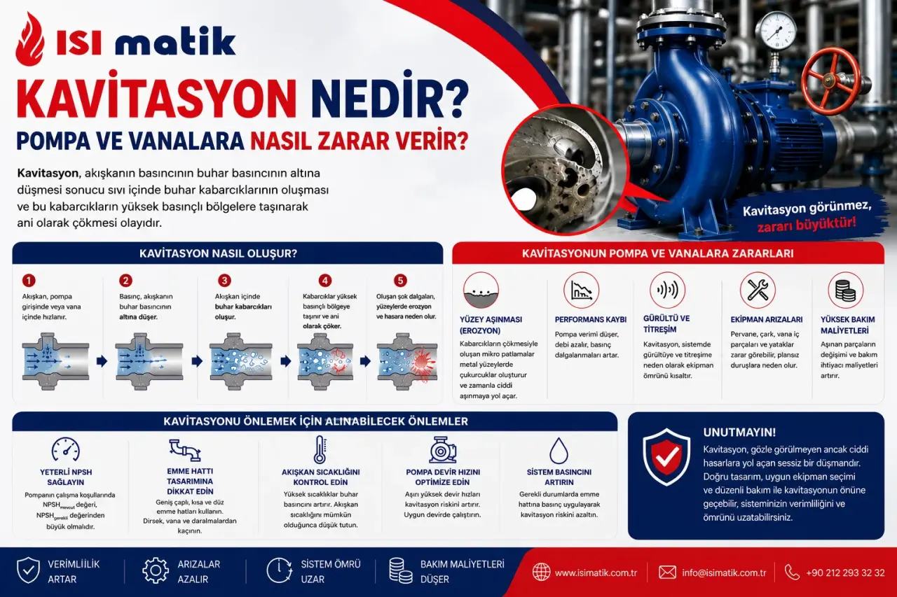 Kavitasyon Nedir? Pompa ve Vanalara Nasıl Zarar Verir?