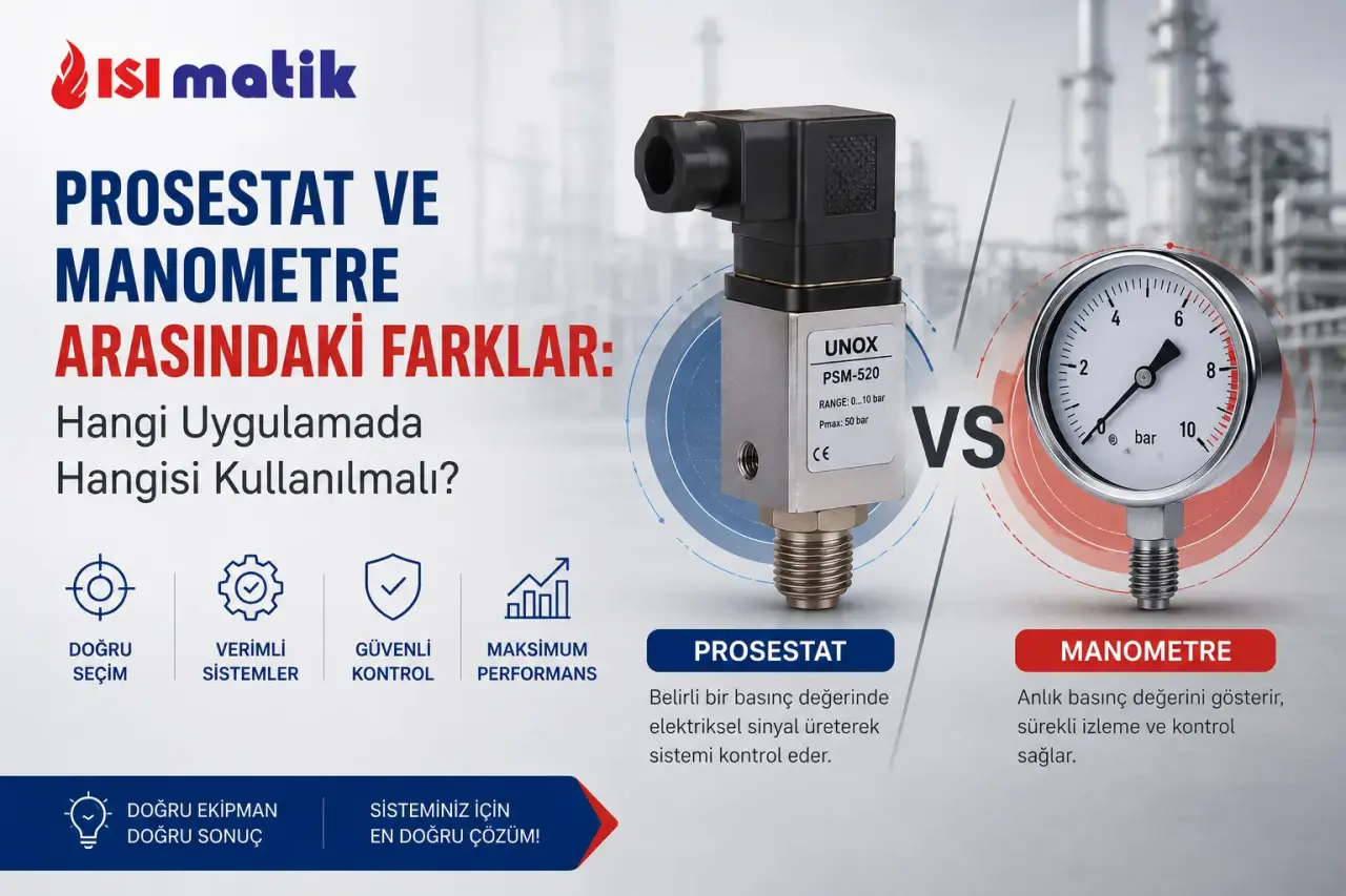 Prosestat ve Manometre Arasındaki Farklar: Hangi Uygulamada Hangisi Kullanılmalı?
