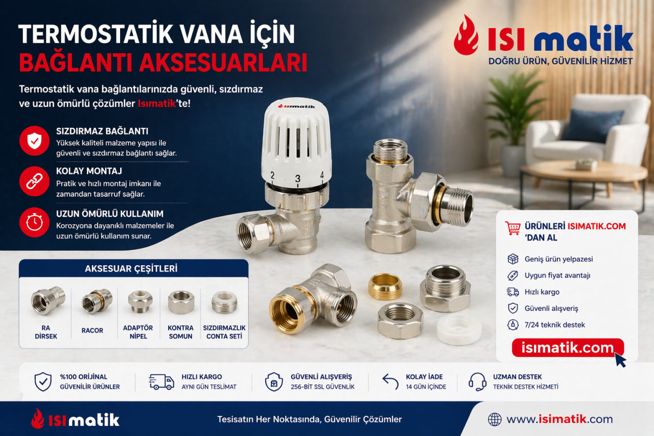 Termostatik Vana İçin Bağlantı Aksesuarları