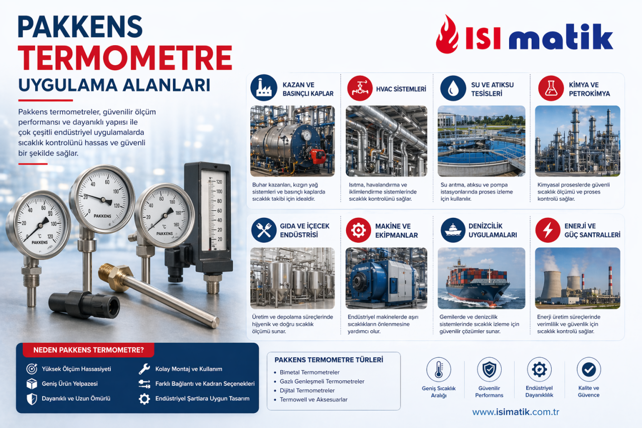 Pakkens Thermometer Application Areas