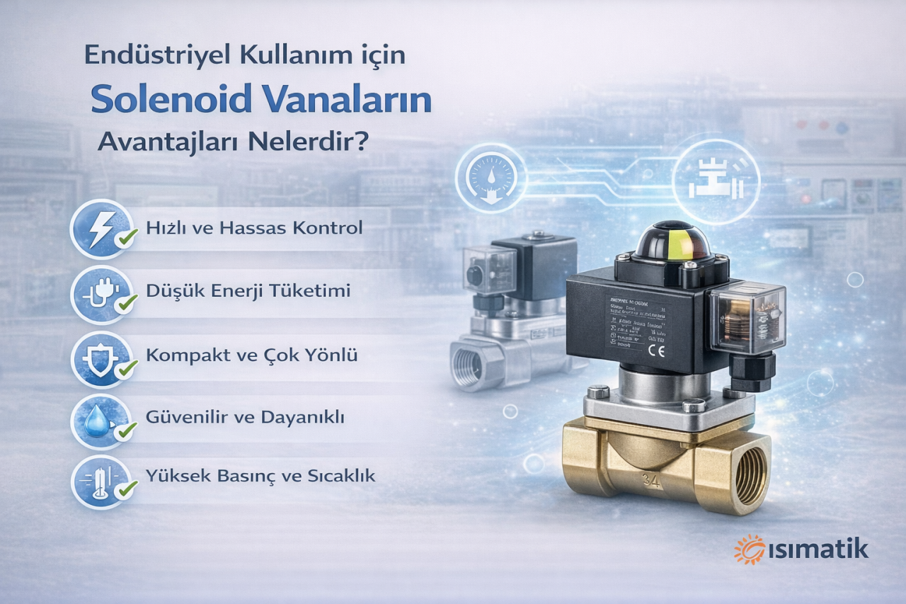 Endüstriyel kullanım için solenoid vanaların avantajları nelerdir?
