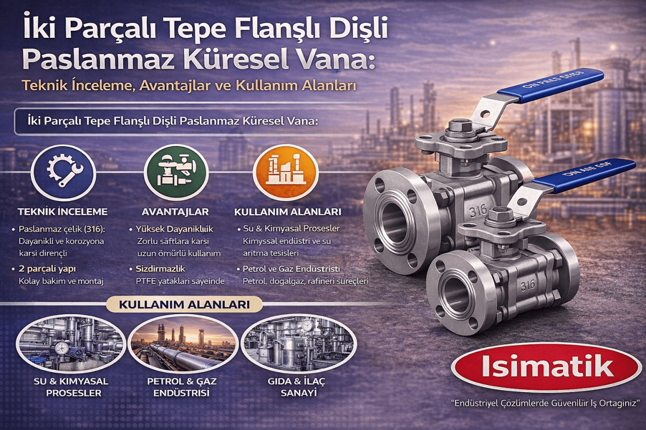 İki Parçalı Tepe Flanşlı Dişli Paslanmaz Küresel Vana: Teknik İnceleme, Avantajlar ve Kullanım Alanları