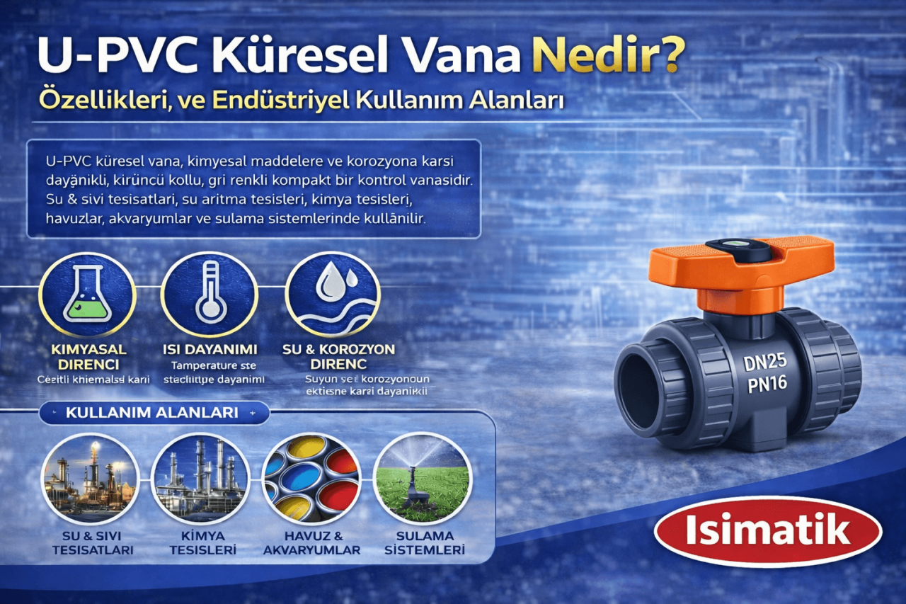 U-PVC Küresel Vana Nedir? Özellikleri, Kullanım Alanları ve Avantajları