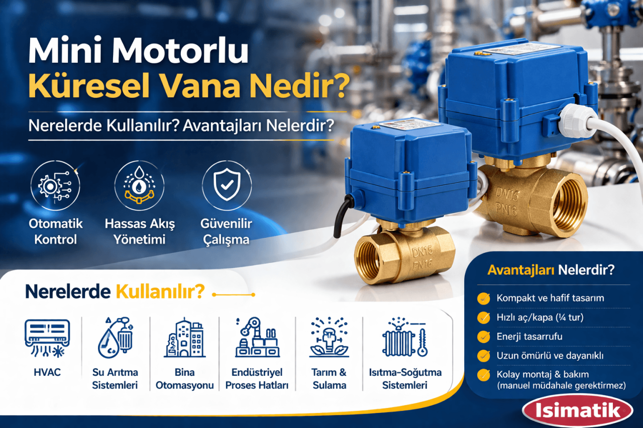 Mini Motorlu Küresel Vana Nedir? Nerelerde Kullanılır? Avantajları Nelerdir?