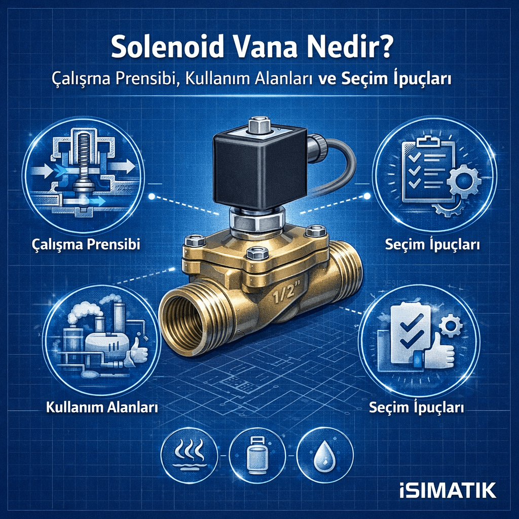 Solenoid Vana Nedir? Çalışma Prensibi, Kullanım Alanları ve Seçim İpuçları