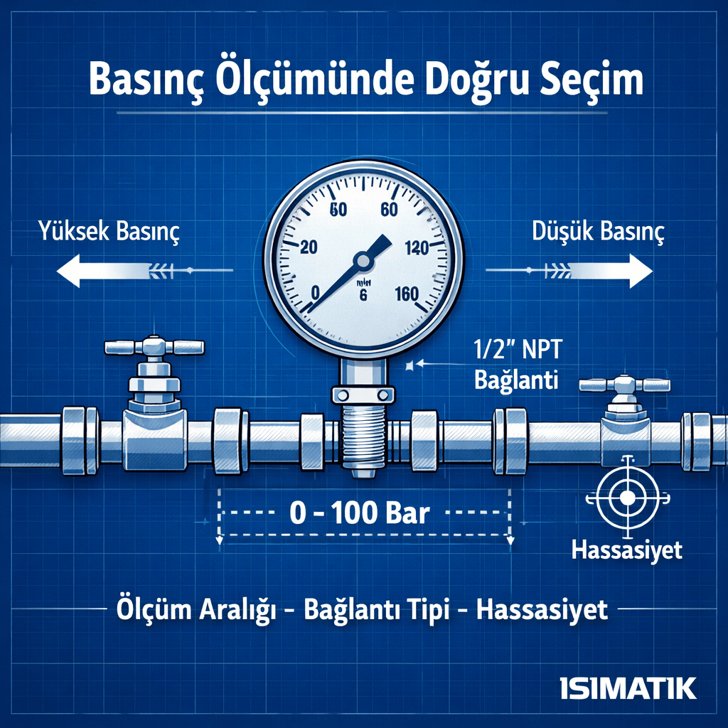 Manometre Seçerken Nelere Dikkat Etmeli? – Basınç Ölçümünde Doğru Cihaz Seçimi