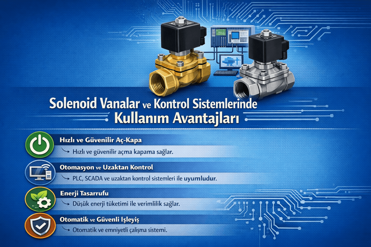 Solenoid Vanalar ve Kontrol Sistemlerinde Kullanım Avantajları