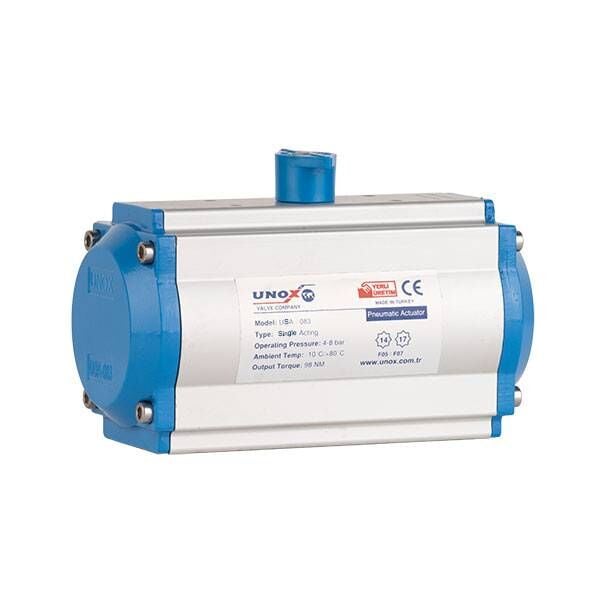 Unox Tek Etkili Pnömatik Aktüatörler