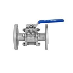 Unox Üç Parçalı Tepe Flanşlı Paslanmaz Flanşlı Küresel Vana