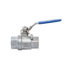Unox Two-Piece Threaded Stainless Steel Ball Valve
