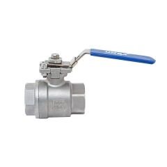 Unox İki Parçalı Tepe Flanşlı Dişli Paslanmaz Küresel Vana