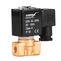 Unox Tam Geçişli Genel Maksat Normalde Açık Solenoid Valf (0,5-16 BAR)