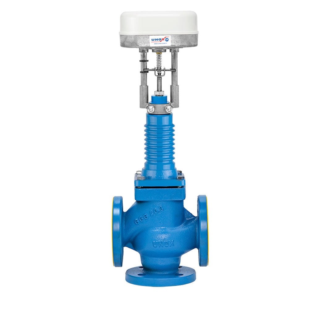 Unox 3-Way Motorized On-Off Hot Oil Valve