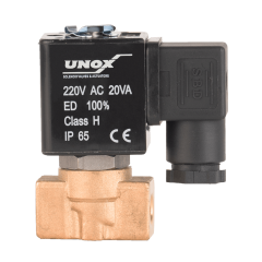 Unox Genel Maksat Yüksek Basınç Normalde Açık Solenoid Valfler  0,5-40 Bar