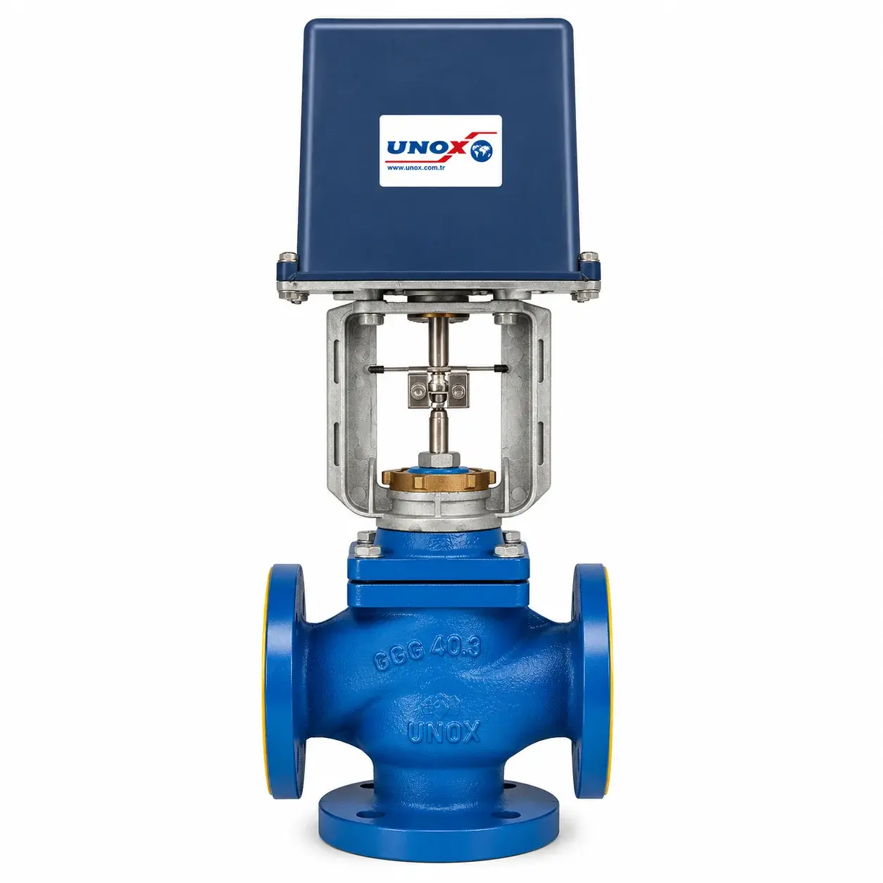 Unox 3-Way Motorized On-Off Control Valve (Floating Control)