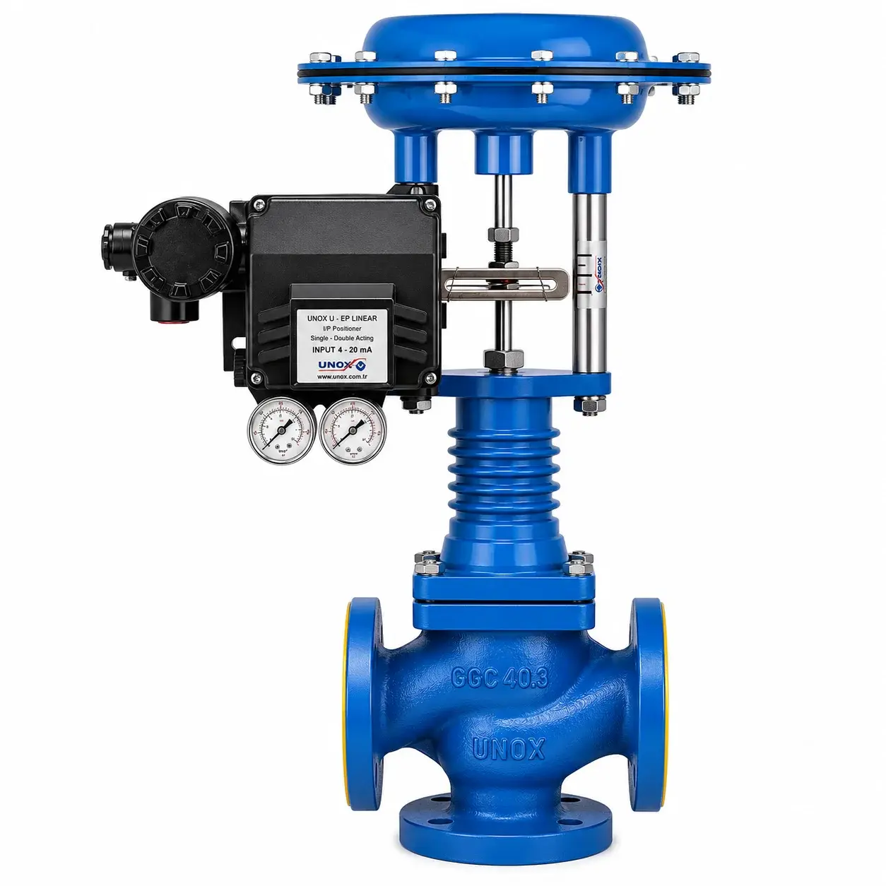 Unox 3-Way Pneumatic Proportional Hot Oil Valve