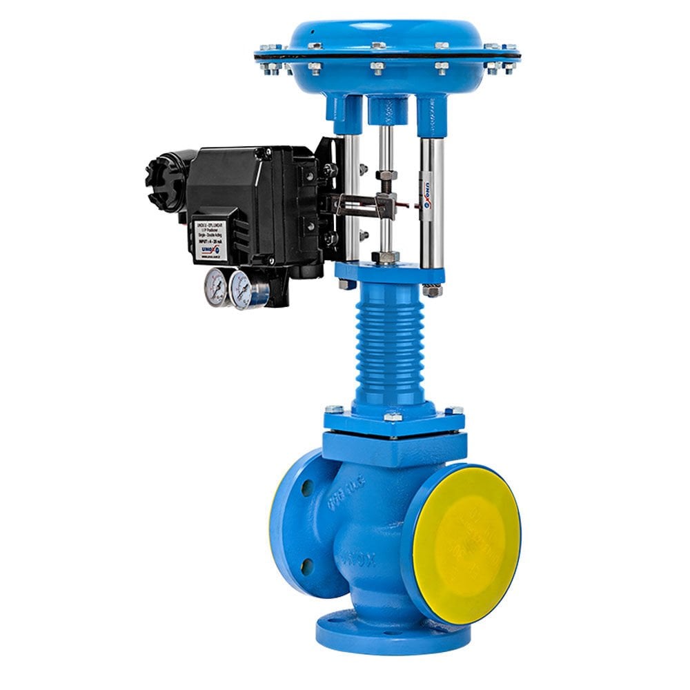 Unox 3 Yollu Pnömatik Oransal Kızgın Yağ Vanası