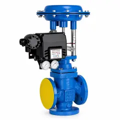 Unox 3-Way Pneumatic Proportional Control Valve with Positioner