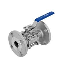 Unox Üç Parçalı Tepe Flanşlı Paslanmaz Flanşlı Küresel Vana