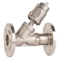 Unox Flanged Y-Type Pneumatic Piston Control Valve