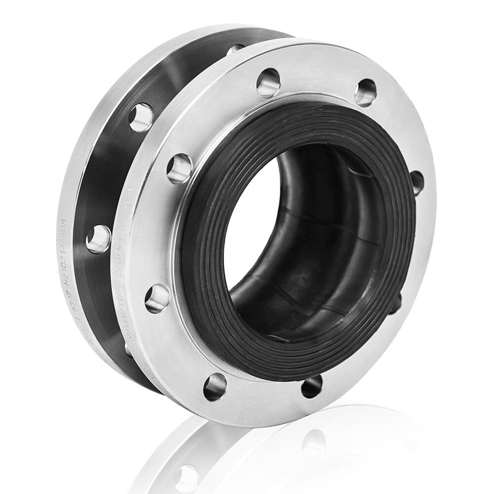 Unox Stainless Steel Flanged Rubber Expansion Joint