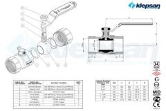 Klepsan Doğalgaz Vanası Mop 5 TS EN 331
