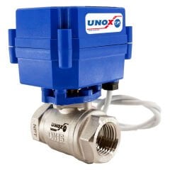 Unox Stainless Steel Mini Motorized Ball Valve