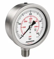 Pakkens Q100 Alttan Bağlantılı Komple Paslanmaz CL1 Manometre