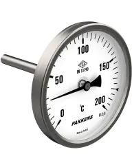 Pakkens Ø100 10CM ARKADAN ÇIKIŞLI TERMOMETRE
