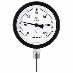 PAKKENS Ø100 10CM ALTTAN ÇIKIŞLI TERMOMETRE