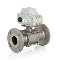Unox Electric Actuated Stainless Steel Flanged Ball Valve