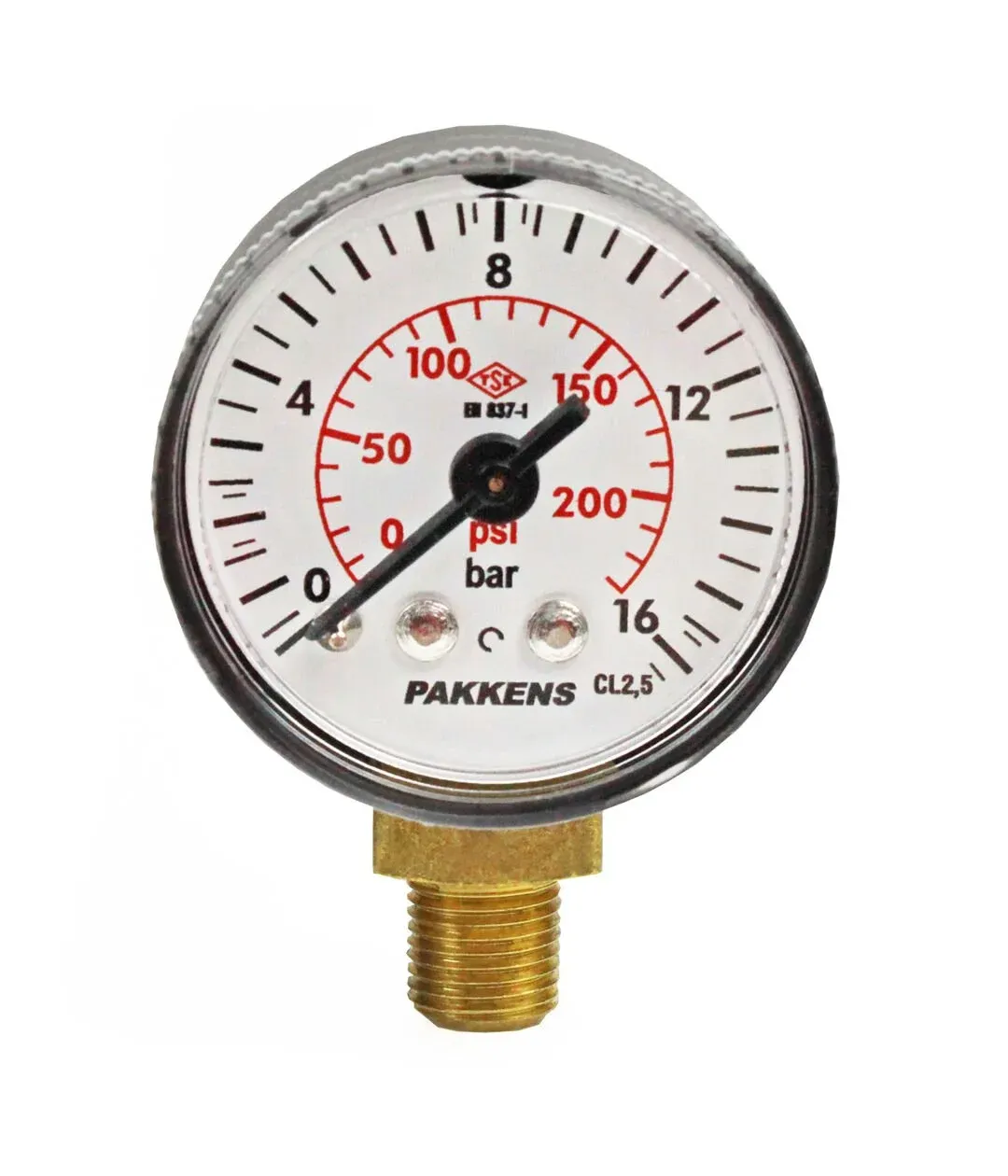 Pakkens Alttan Bağlantılı Kuru Tip CL1 Manometre Q100 0,6 BAR