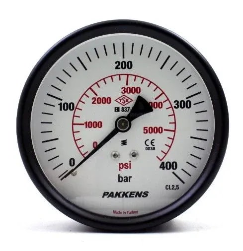 Pakkens Eksenden Kaçık Pano Tip CL1 Manometre Q100 400BAR