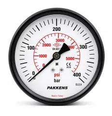 Pakkens Eksenden Kaçık Pano Tip CL1 Manometre Q100 400BAR