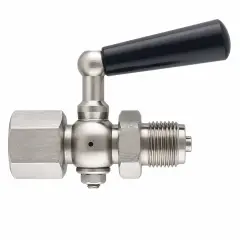 PAKKENS 1/2'' 3 YOLLU MANOMETRE MUSLUĞU PRİNÇ GÖVDELİ PN64