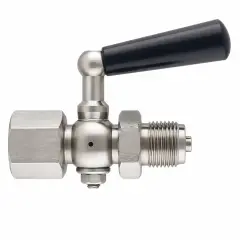 PAKKENS 1/2'' 3 YOLLU MANOMETRE MUSLUĞU PRİNÇ GÖVDELİ PN64
