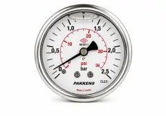 Pakkens Pano Tip Gliserinli CL2,5 Manometre Q100 40BAR