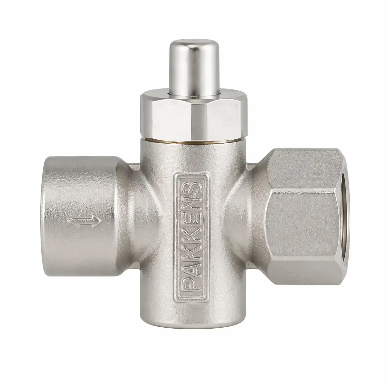 PAKKENS 1/2'' 3 YOLU BASMALI MANOMETRE MUSLUĞU (DOĞALGAZ UYUMLU) PN6
