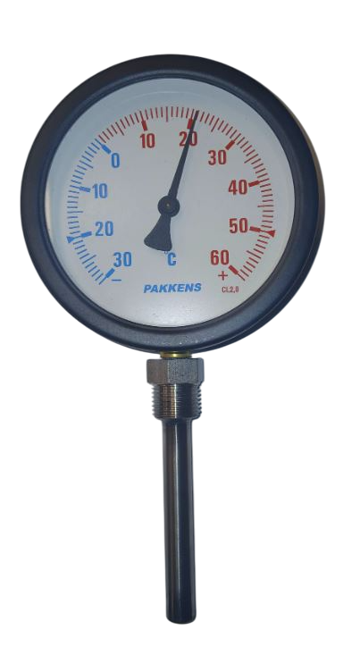 Pakkens 50 CM Alttan Bağlantılı Termometre Q100 500C