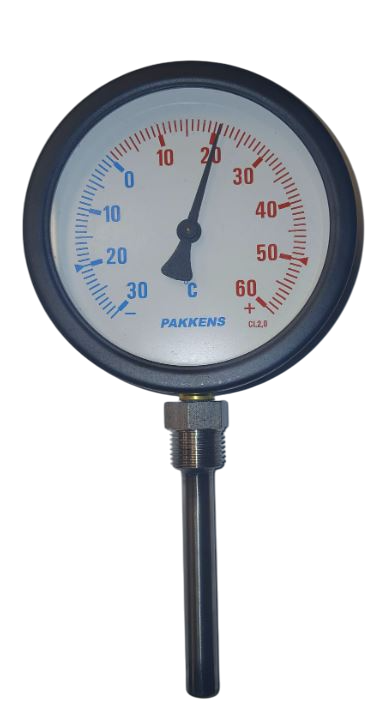 Pakkens 50 CM Alttan Bağlantılı Termometre Q100 500C