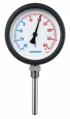 Pakkens Q100 50 cm Bottom Connection Thermometer, 500°C