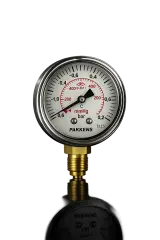 Pakkens Arkadan Bağlantılı Gliserinli CL2,5 Vakummetre Q100