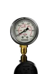 Pakkens Arkadan Bağlantılı Gliserinli CL2,5 Vakummetre Q100