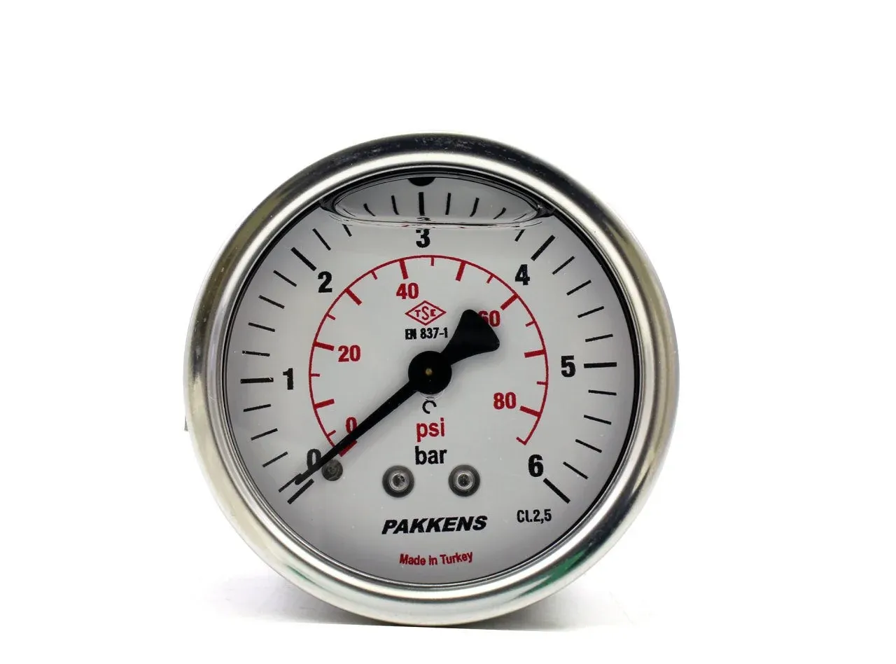 Pakkens Arkadan Bağlantılı Pano Tip Gliserinli CL 1,6 Manometre Q100